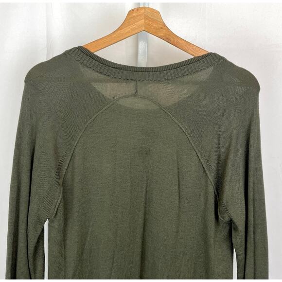 LULULEMON Sunshine Coast Long Sleeve Sweater Cashmere Blend Green Estimated - Picture 7 of 9